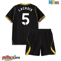Camiseta Chelsea Maxence Lacroix #5 Visitante Equipación para niños 2026-27 manga corta (+ pantalones cortos)